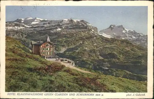 Klausen UR Klausen Passhoehe Scheerhorn x / Klausen /Rg. Altdorf