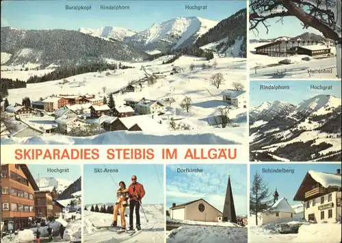 Steibis Steibis Ski Arena Buralkopf Rindalphorn Hallenabd Hochgrat Schindelberg Kirche  * / Oberstaufen /Oberallgaeu LKR