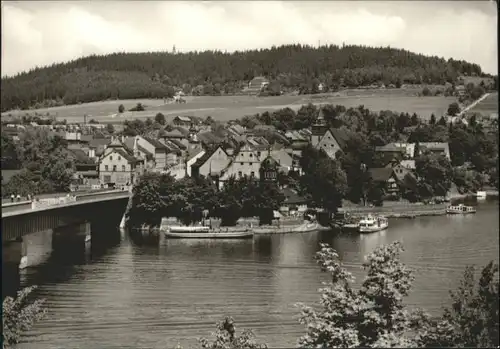 Saalburg Saale Saalburg Saale Bruecke Schiffe x / Saalburg-Ebersdorf /Saale-Orla-Kreis LKR