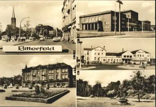 Bitterfeld Bitterfeld Walther-Rathenau-Strasse HO Hotel Central Kulturpalast Wilhelm Pieck Bahnhof Park der Chemiearbeiter * / Bitterfeld /Anhalt-Bitterfeld LKR