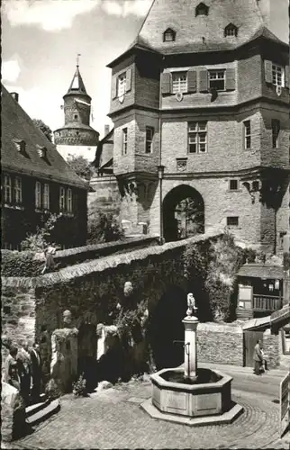 Idstein Idstein Schloss Loewenbrunnen Hexenturm * / Idstein /Rheingau-Taunus-Kreis LKR