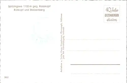 Spitzingsee Spitzingsee Rosskopf Rotkopf Stolzenberg * / Schliersee /Miesbach LKR