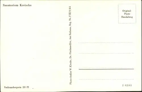 Kreischa Kreischa Sanatorium * / Kreischa Dresden /Saechsische Schweiz-Osterzgebirge LKR