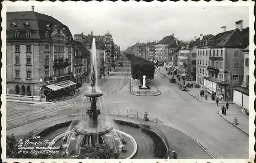 La Chaux-de-Fonds Fontaine monumentale Kat. La Chaux-de-Fonds