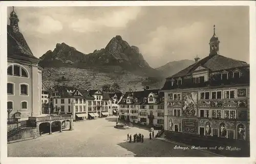 Schwyz Rathaus Mythen Kat. Schwyz