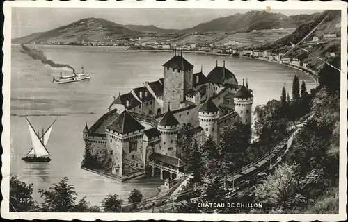 Chateau Chillon Schiff Kat. Montreux