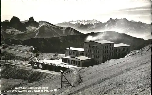 Rochers de Naye Glacier du Trient  Kat. Rochers de Naye