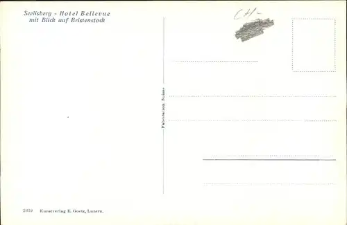 Seelisberg UR Hotel Bellevue Bristenstock / Seelisberg /Bz. Uri