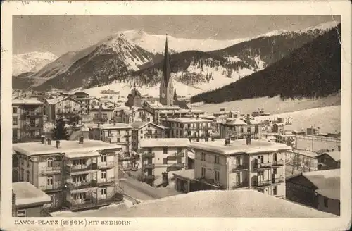 hw04694 Davos GR Seehorn Kategorie. Davos Alte Ansichtskarten