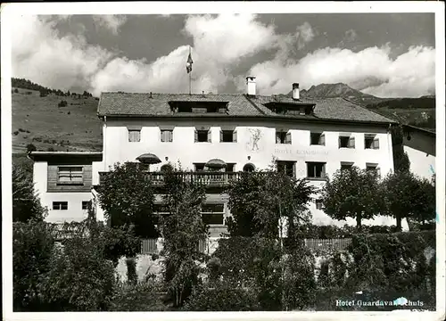 hw04936 Schuls GR Hotel Guardava Kategorie. Scuol Alte Ansichtskarten