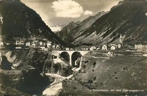 Goeschenen Dammagletscher Bruecke Kat. Goeschenen