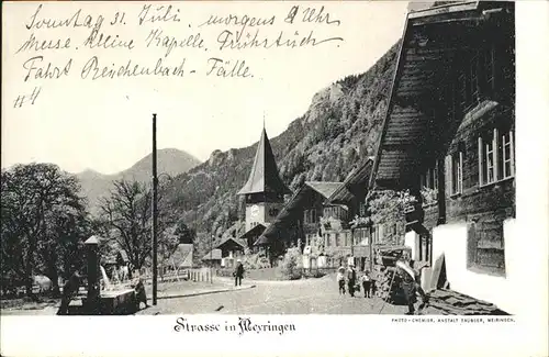 Meiringen Strasse Brunnen Kat. Meiringen