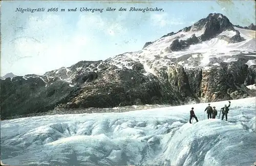 hw13175 Rhonegletscher Glacier du Rhone Naegelisgraetli Kategorie. Rhone Alte Ansichtskarten