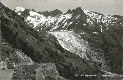 hw13691 Rhonegletscher Glacier du Rhone Grimselstrasse Kategorie. Rhone Alte Ansichtskarten