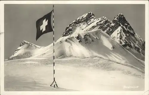Jungfraujoch Fahne Kat. Jungfrau