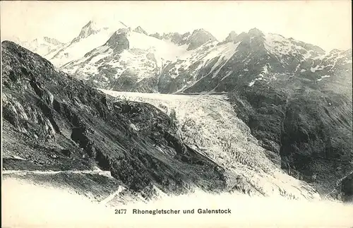 hw13852 Rhonegletscher Glacier du Rhone Galenstock Kategorie. Rhone Alte Ansichtskarten