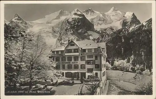 Meiringen Hohfluh Hotel Wetterhorn Kat. Meiringen