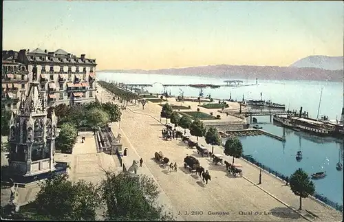 hw16902 Genf GE Quai du Lac Leman Kategorie. Genf Alte Ansichtskarten