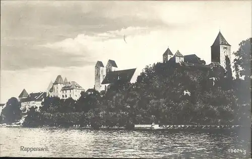hw17128 Rapperswil SG Panorama Kategorie. Rapperswil SG Alte Ansichtskarten