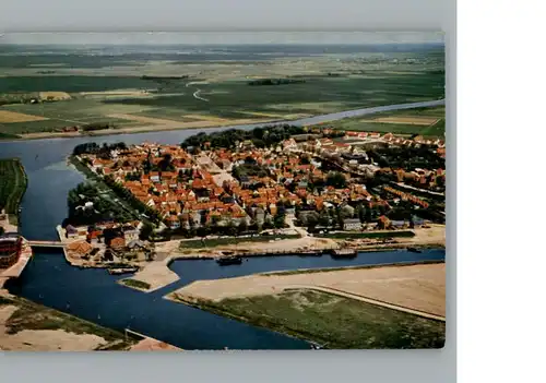 Friedrichstadt Eider Fliegeraufnahme / Friedrichstadt /Nordfriesland LKR