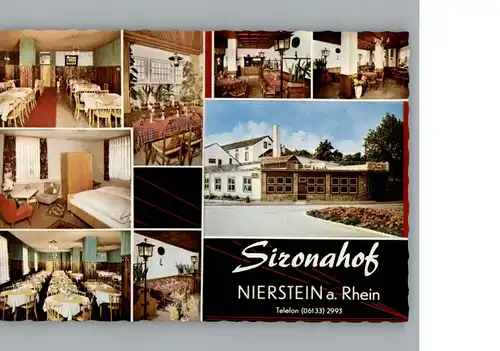 Nierstein Rhein Motel Sironahof keine Ak-Einteilung / Nierstein /Mainz-Bingen LKR
