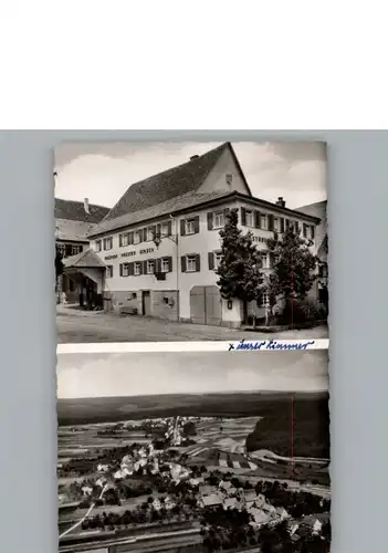 Simmersfeld Gasthof, Pension Hirsch, Fliegeraufnahme / Simmersfeld /Calw LKR
