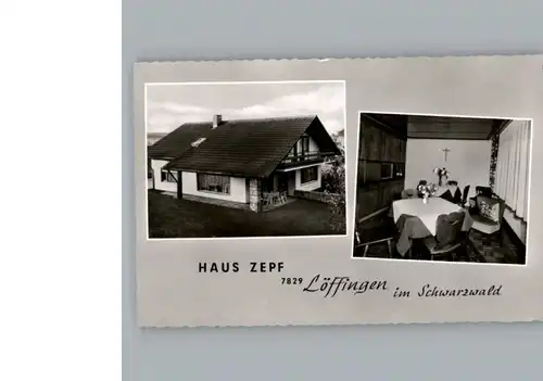 Loeffingen Werbe-Karte, Haus Zepf / Loeffingen /Breisgau-Hochschwarzwald LKR