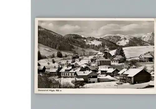 Gunzesried Winter-Karte / Blaichach /Oberallgaeu LKR