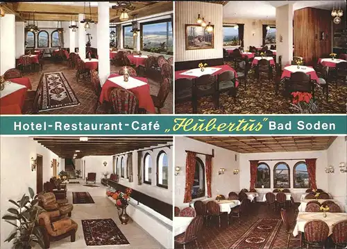 pw00298 Bad Soden Taunus Hotel Restaurant Cafe Hubertus Kategorie. Bad Soden am Taunus Alte Ansichtskarten