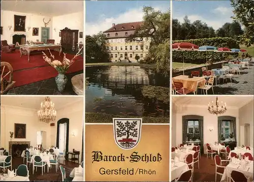 Gersfeld Rhoen Wappen Barock Schloss Kat. Gersfeld (Rhoen)