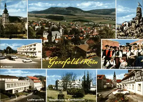Gersfeld Rhoen Trachtengruppe Wasserkuppe Sanatorium Krankenhaus Kat. Gersfeld (Rhoen)