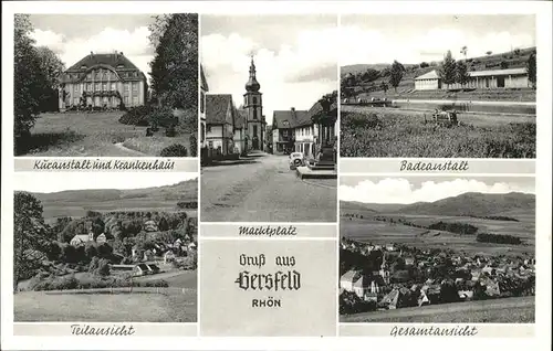 Gersfeld Rhoen Badeanstalt Kuranstalt Krankenhaus  Kat. Gersfeld (Rhoen)