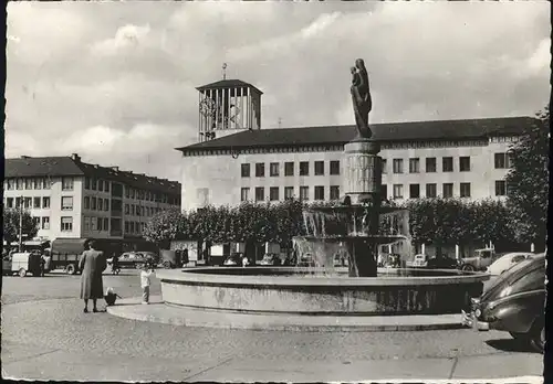 Saarlouis Rathaus Marienbrunnen Kat. Saarlouis