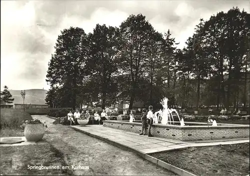 Lueckendorf Kurhaus Springbrunnen Kat. Kurort Oybin