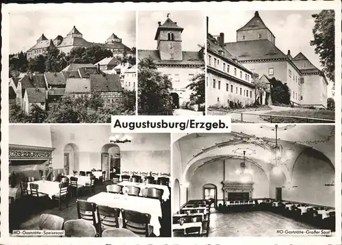 Augustusburg HO Gaststaette Grosser Saal Burg Kat. Augustusburg