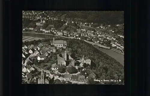 Dilsberg Neckar Flugaufnahme Burg Kat. Neckargemuend