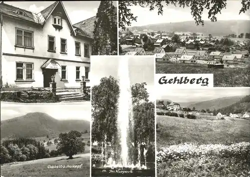 Gehlberg Kurpark Gabelbachskopf Kat. Gehlberg