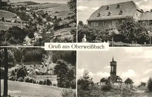 Oberweissbach Froebelturm Bergbahn Kat. Oberweissbach
