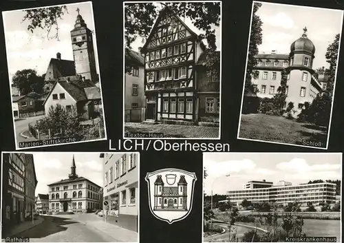 Lich Hessen Marien-Stiftskirche Schloss / Lich /Giessen LKR