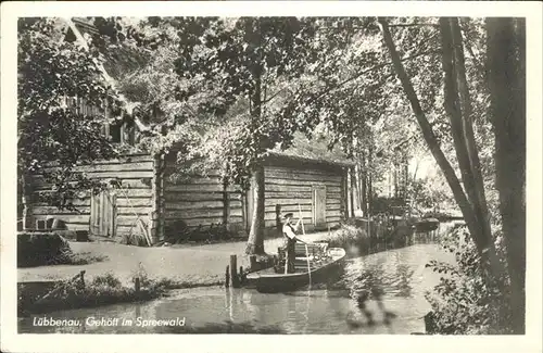 Luebbenau Spreewald Gehoeft im Spreewald Boot Kat. Luebbenau