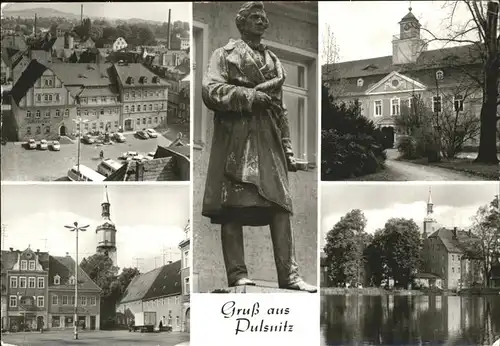 Pulsnitz Klinik fuer Lungenkrankheiten Denkmal Bildhauer Ernst Rietschel  Kat. Pulsnitz