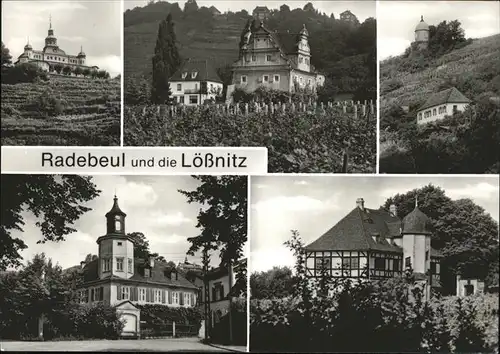 Radebeul Spitzhaus Bennoschloesschen Jakobstein Meinholdsches Turmhaus Schloss Hofloessnitz Kat. Radebeul