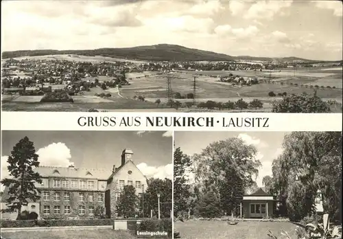 Neukirch Lausitz Lessingschule Park Kat. Neukirch Lausitz