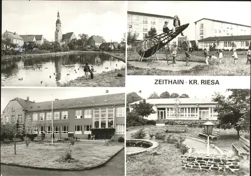 Zeithain Kindergarten Schule  Kat. Zeithain