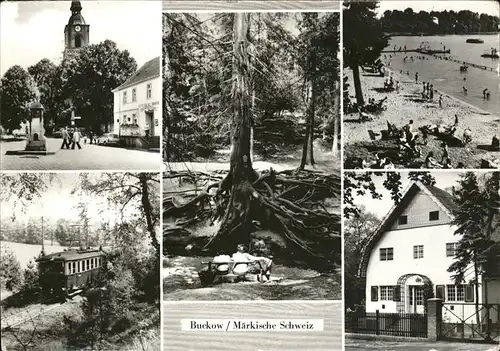 Buckow Maerkische Schweiz Markt Brecht-Weigel-Haus Waldbahn Kat. Buckow Maerkische Schweiz