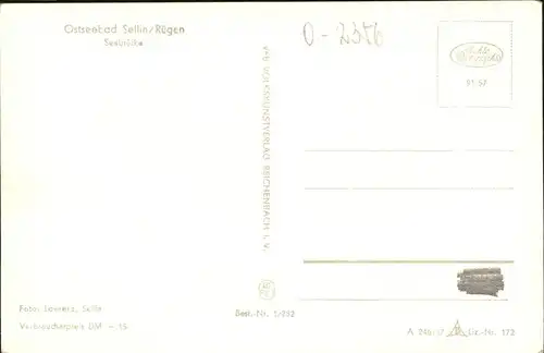 Sellin Ruegen Seebruecke Kurhaus Kat. Sellin Ostseebad