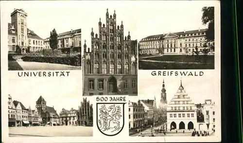 Greifswald Universitaet 500 Jahre Kat. Greifswald