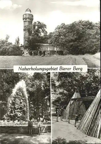 Schoenebeck Elbe Schoenebeck Bierer Berg Konsum Gaststaette Wasserspiel Koehlerhuetten Aussichtsturm Kat. Schoenebeck