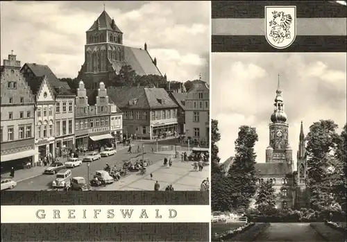 Greifswald St. Nikolaikirche Stadtwappen Kat. Greifswald