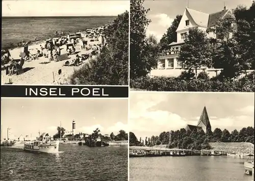 Insel Poel Schwarzer Busch Gaststaette Seeblick Timmendorf Hafen Leuchtturm Wehrkirche Kat. Insel Poel